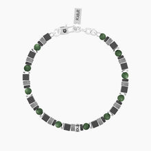 Cargar imagen en el visor de la galería, Bracciale da uomo in acciaio con pietre multicolor Kidult 732377

