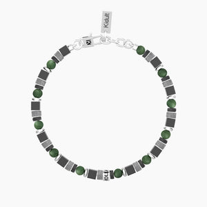 Bracciale da uomo in acciaio con pietre multicolor Kidult 732377