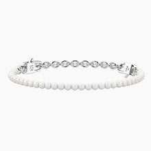 Load image into Gallery viewer, Bracciale da donna componibile in acciaio con perle conchiglia Kidult 732383
