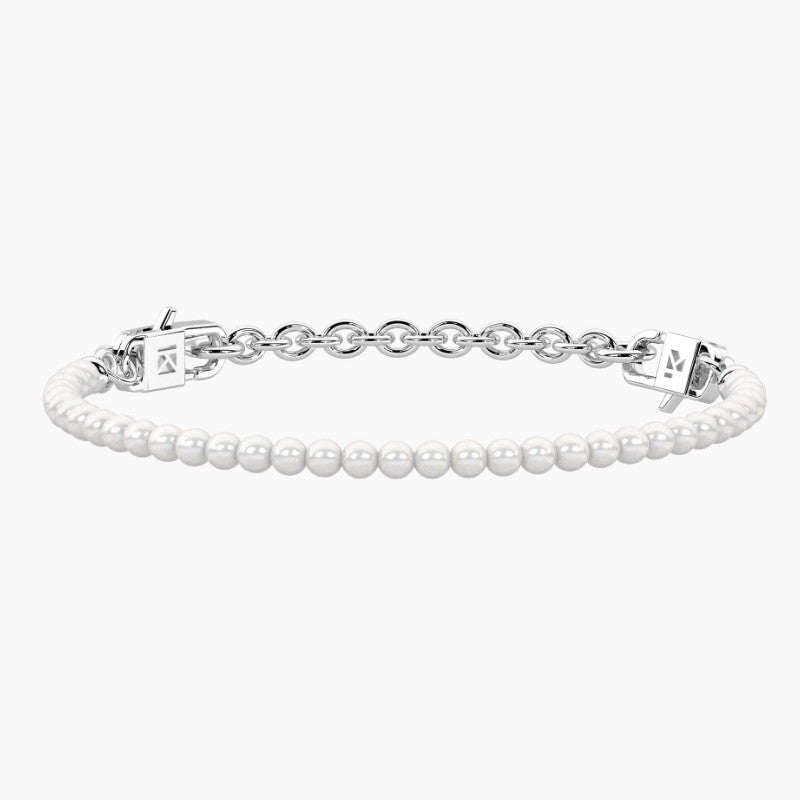 Bracciale da donna componibile in acciaio con perle conchiglia Kidult 732383