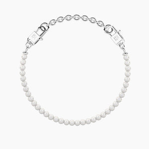 Bracciale da donna componibile in acciaio con perle conchiglia Kidult 732383