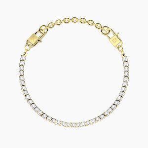 Bracciale tennis da donna in acciaio dorato componibile Kidult 732388