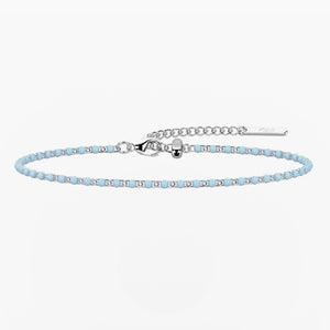 Cavigliera componibile in acciaio azzurra Kidult 732391