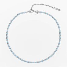Load image into Gallery viewer, Cavigliera componibile in acciaio azzurra Kidult 732391
