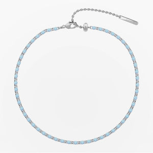 Cavigliera componibile in acciaio azzurra Kidult 732391