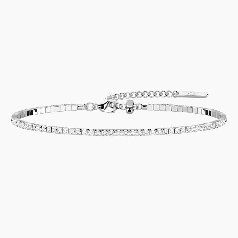 Cavigliera tennis componibile con cristalli Kidult 732393