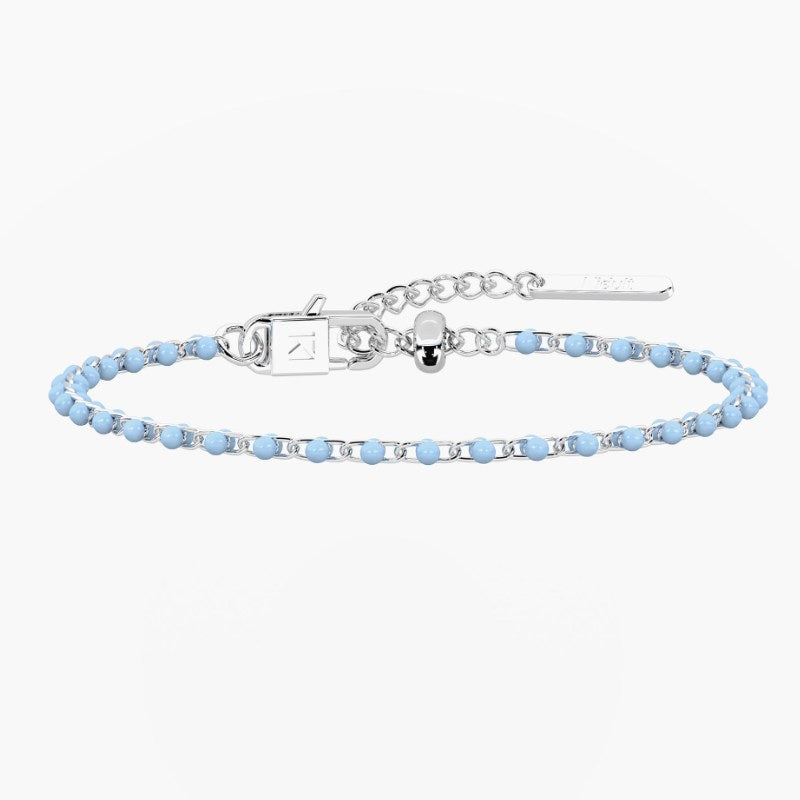 Bracciale da donna in acciaio componibile azzurro Kidult 732397