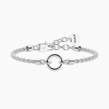 Cargar imagen en el visor de la galería, Bracciale da donna in acciaio con catena a corda DUETTO Kidult 732407

