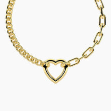 Cargar imagen en el visor de la galería, Bracciale da donna in acciaio con catena a maglie DUETTO Kidult 732408
