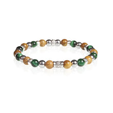 Cargar imagen en el visor de la galería, Bracciale da uomo in argento e filo Elastico Gerba GE/737
