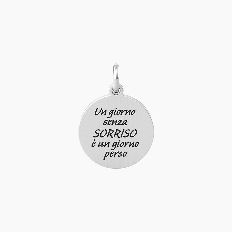 Ciondolo con frase sorriso e cristallo Philosophy Kidult 741017