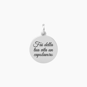 Pendant with phrase make life a masterpiece Philosophy Kidult 741018