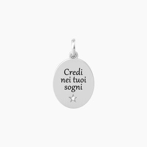 Ciondolo ovale credi nei tuoi sogni Philosophy Kidult 741035