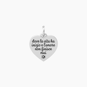 Heart pendant with family writing Family Kidult 741065