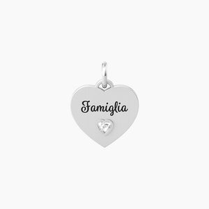 Heart pendant with family writing Family Kidult 741065