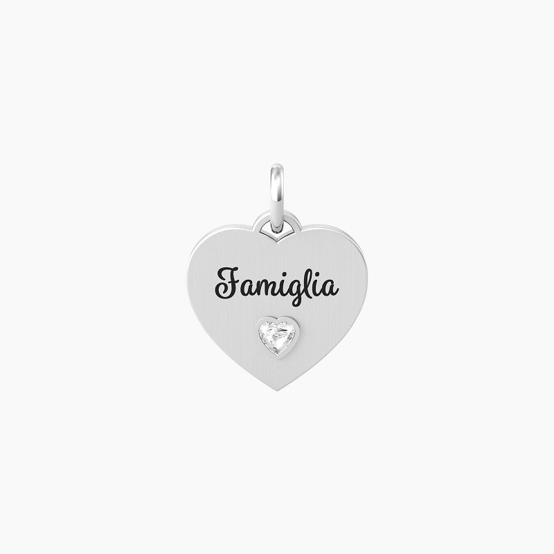 Heart pendant with family writing Family Kidult 741065