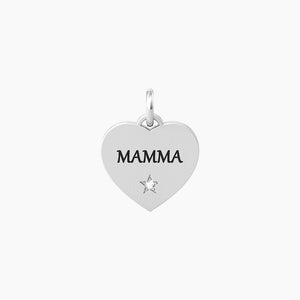 Ciondolo cuore con scritta mamma Family Kidult 741066