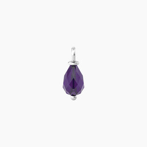 Ciondolo con quarzo viola taglio briolette Energy Stone Kidult 741107