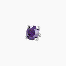 Carica l&#39;immagine nel visualizzatore di Gallery, Ciondolo con zircone viola taglio diamante Energy Stone Kidult 741119
