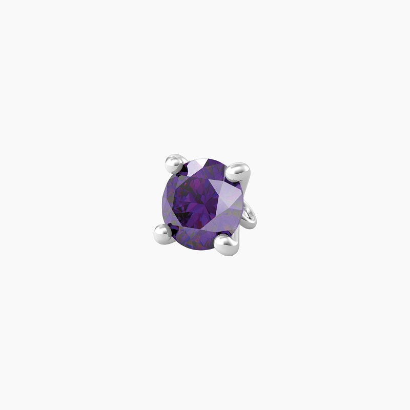 Ciondolo con zircone viola taglio diamante Energy Stone Kidult 741119