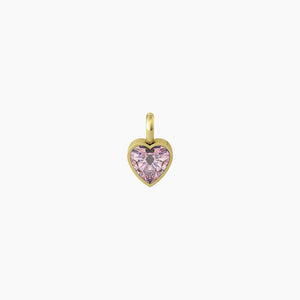Ciondolo con zircone rosa taglio cuore Energy Stone Kidult 741131