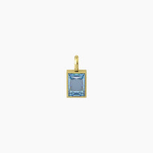 Carica l&#39;immagine nel visualizzatore di Gallery, Ciondolo con zircone azzurro taglio baguette Energy Stone Kidult 741135
