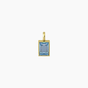 Ciondolo con zircone azzurro taglio baguette Energy Stone Kidult 741135