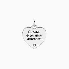 Carica l&#39;immagine nel visualizzatore di Gallery, Ciondolo in acciaio cuore con scritta per la mamma Kidult 741209
