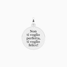 Carica l&#39;immagine nel visualizzatore di Gallery, Ciondolo tondo con frase sulla famiglia Kidult 741215
