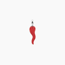 Carica l&#39;immagine nel visualizzatore di Gallery, Ciondolo in acciaio a forma di cornetto rosso Kidult 741237
