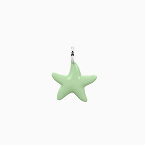 Ciondolo in acciaio a forma di stella verde Kidult 741245