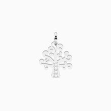 Carica l&#39;immagine nel visualizzatore di Gallery, Ciondolo in acciaio a forma di albero della vita con cristalli Kidult 741248
