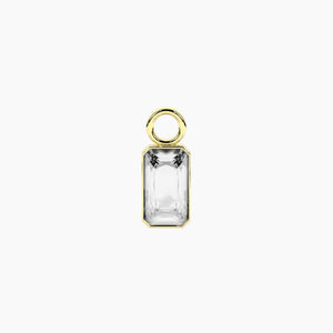Ciondolo in acciaio dorato in zircone per orecchini Kidult 741256
