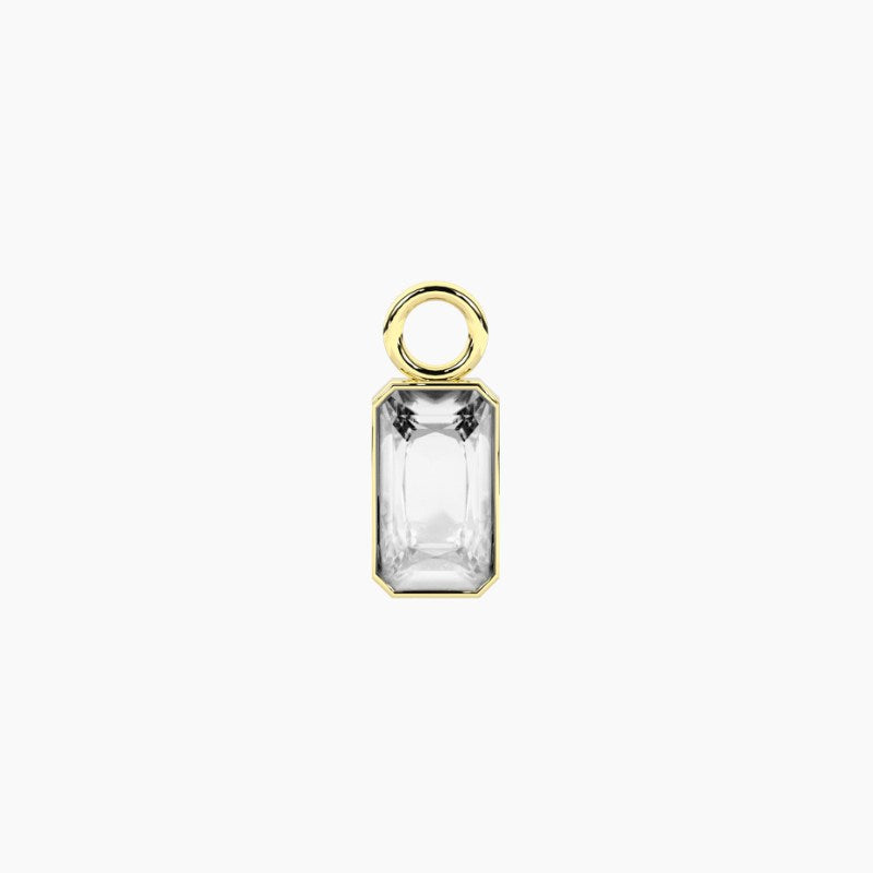 Ciondolo in acciaio dorato in zircone per orecchini Kidult 741256