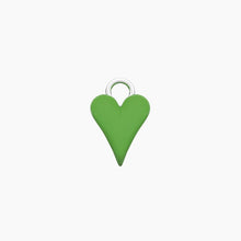 Load image into Gallery viewer, Ciondolo in acciaio per orecchini a forma di cuore verde Kidult 741289
