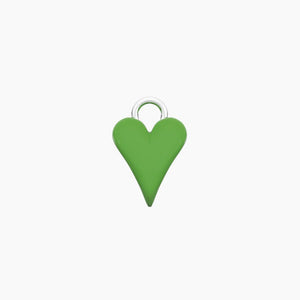 Ciondolo in acciaio per orecchini a forma di cuore verde Kidult 741289