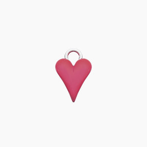 Ciondolo in acciaio per orecchini a forma di cuore rosa KIdult 741290