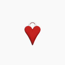 Load image into Gallery viewer, Ciondolo in acciaio per orecchini a forma di cuore rosso Kidult 741291
