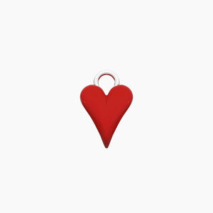 Ciondolo in acciaio per orecchini a forma di cuore rosso Kidult 741291