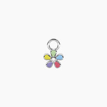 Carica l'immagine nel visualizzatore di Gallery, Ciondolo in acciaio per orecchini a forma di fiore multicolor Kidult 741292
