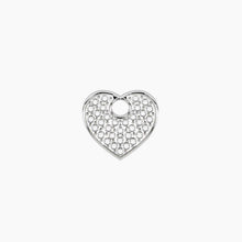 Carica l&#39;immagine nel visualizzatore di Gallery, Ciondolo in acciaio per orecchini con cuore CUORE PAVÈ Kidult 741297
