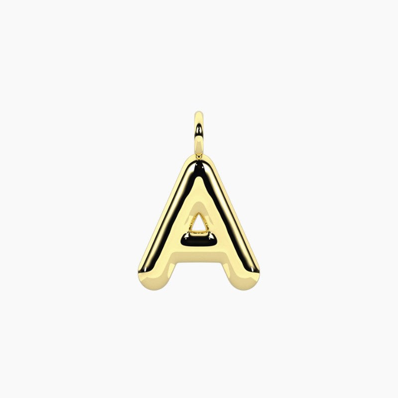 Ciondolo in acciaio dorato lettera Iniziale Kidult 741303