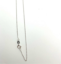 Carica l'immagine nel visualizzatore di Gallery, Oro 18 Kt Catenina Rolo'  oro Bianco cm 45 Cod. 72523
