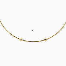 Carica l&#39;immagine nel visualizzatore di Gallery, Collana da donna in acciaio dorato componibile rigido Hula-hoop Kidult 751248
