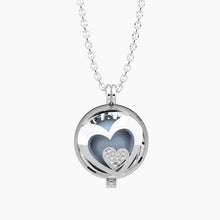 Carica l&#39;immagine nel visualizzatore di Gallery, Collana da donna in acciaio chiama angeli con scritta Made with love Kidult 751249
