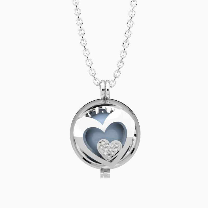 Collana da donna in acciaio chiama angeli con scritta Made with love Kidult 751249