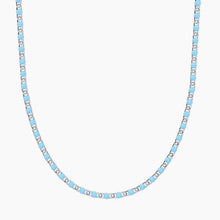 Carica l'immagine nel visualizzatore di Gallery, Collana da donna in aciaio modulare smaltato blu Kidult 751253

