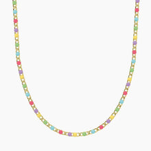 Carica l'immagine nel visualizzatore di Gallery, Collana da donna in aciaio modulare smaltato multicolore Kidult 751254

