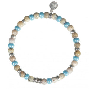 Bracciale da uomo in argento e filo Elastico Gerba GE/757