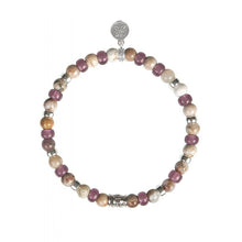 Cargar imagen en el visor de la galería, Bracciale da uomo in argento e filo Elastico Gerba GE/758
